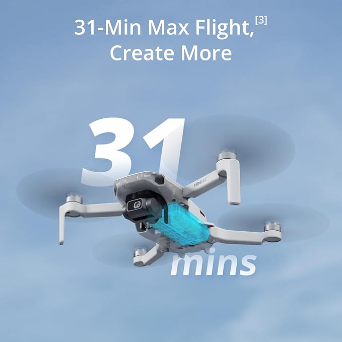 DJI Mini 4K, Drone with 4K UHD Camera for Adults