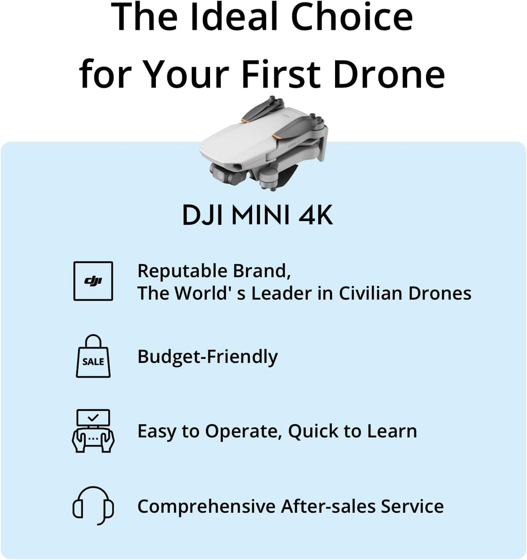 DJI Mini 4K, Drone with 4K UHD Camera for Adults