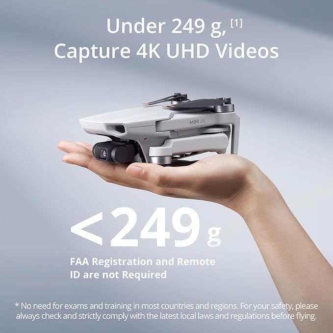 DJI Mini 4K, Drone with 4K UHD Camera for Adults