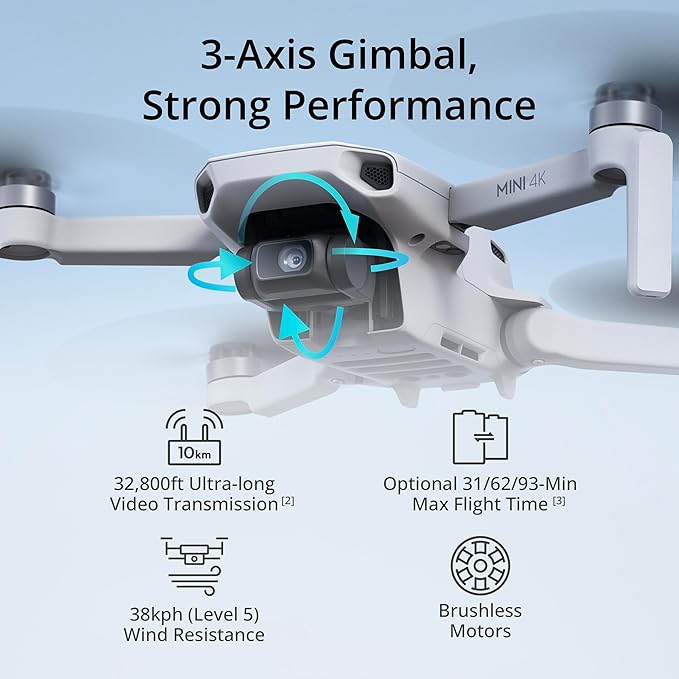 DJI Mini 4K, Drone with 4K UHD Camera for Adults