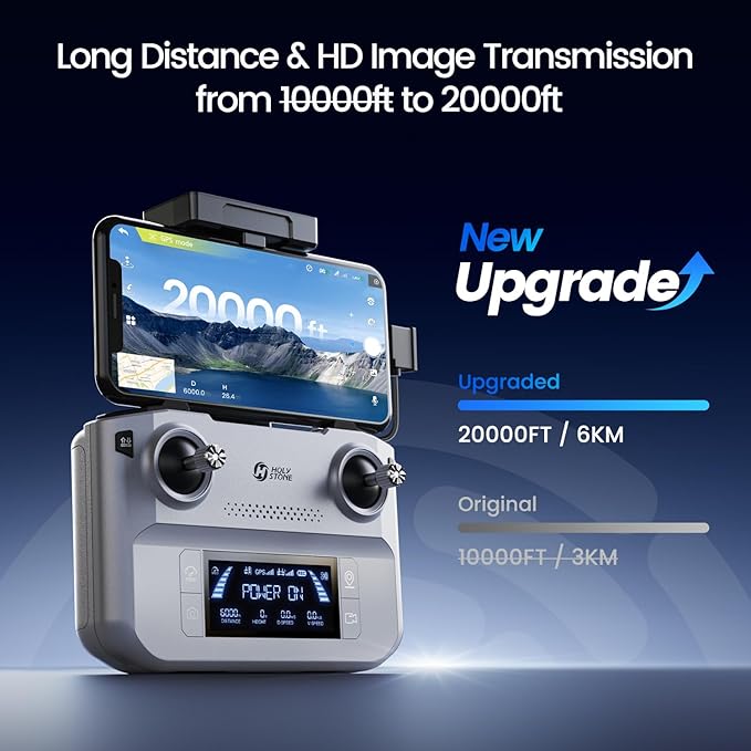 Holy Stone HS360E GPS EIS Drones for Adults with Camera 4K, 249g FAA Compliant Lightweight Foldable